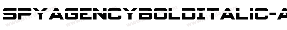 SpyAgencyBoldItalic-axYX5字体转换