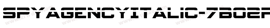 SpyAgencyItalic-7BO2P字体转换