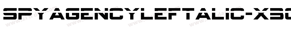 SpyAgencyLeftalic-X3GKd字体转换