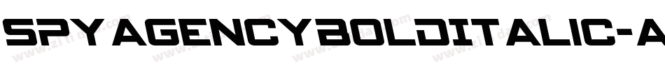 SpyAgencyBoldItalic-axYX5字体转换