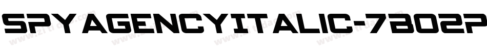 SpyAgencyItalic-7BO2P字体转换