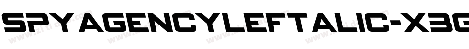 SpyAgencyLeftalic-X3GKd字体转换