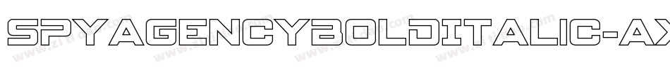 SpyAgencyBoldItalic-axYX5字体转换