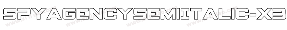 SpyAgencySemiItalic-x3Rr5字体转换