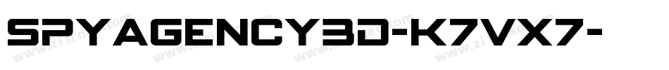 SpyAgency3D-K7Vx7字体转换