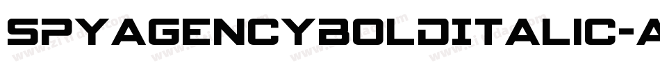 SpyAgencyBoldItalic-axYX5字体转换