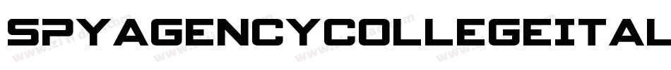 SpyAgencyCollegeItalic-0WvRz字体转换