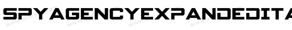 SpyAgencyExpandedItalic-3zlY6字体转换 SpyAgencyExpandedItalic-3zlY6字体转换