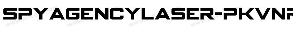 SpyAgencyLaser-PKVnr字体转换