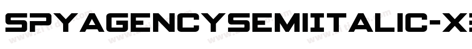 SpyAgencySemiItalic-x3Rr5字体转换