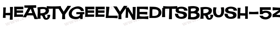 HeartyGeelynEditsBrush-5zd8字体转换