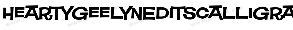 HeartyGeelynEditsCalligraphyBrush2-yxeY字体转换