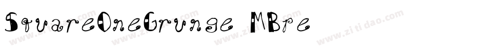 SquareOneGrunge-MBpe字体转换