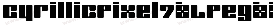 CyrillicPixel7-LPeg字体转换