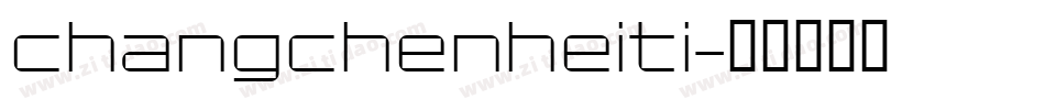 changchenheiti字体转换