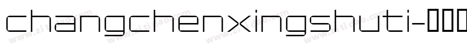 changchenxingshuti字体转换