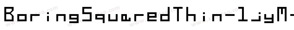 BoringSquaredThin-1jyM字体转换