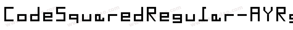 CodeSquaredRegular-AYRg字体转换