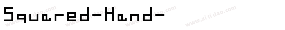 Squared-Hand字体转换