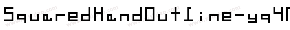 SquaredHandOutline-yq4M字体转换