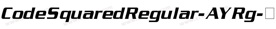CodeSquaredRegular-AYRg字体转换