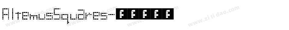 AltemusSquares字体转换