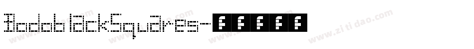 BodoblackSquares字体转换