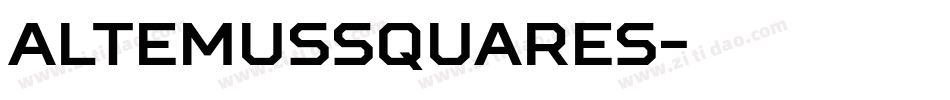 AltemusSquares字体转换