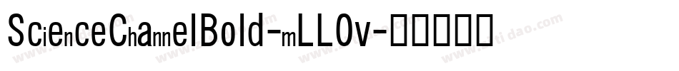ScienceChannelBold-mLL0v字体转换