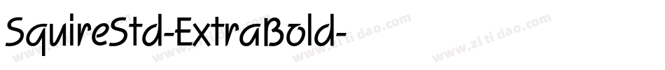 SquireStd-ExtraBold字体转换