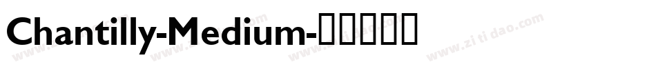 Chantilly-Medium字体转换