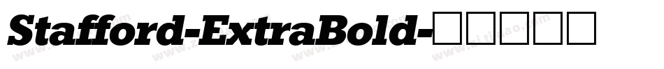 Stafford-ExtraBold字体转换