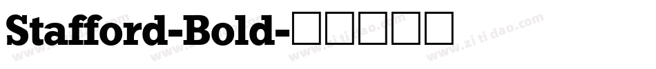 Stafford-Bold字体转换