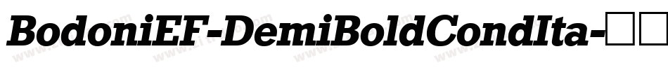 BodoniEF-DemiBoldCondIta字体转换