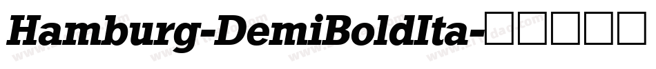 Hamburg-DemiBoldIta字体转换