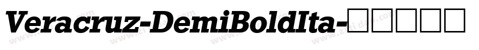 Veracruz-DemiBoldIta字体转换