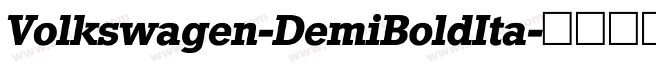 Volkswagen-DemiBoldIta字体转换
