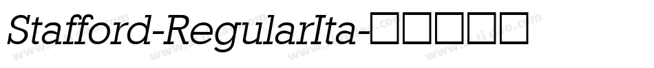 Stafford-RegularIta字体转换