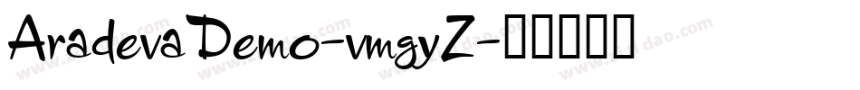 AradevaDemo-vmgyZ字体转换