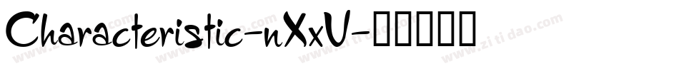 Characteristic-nXxV字体转换