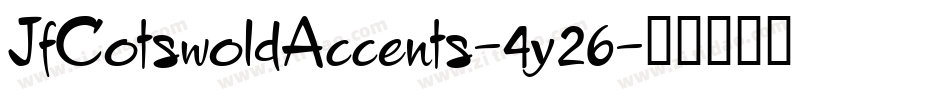 JfCotswoldAccents-4y26字体转换