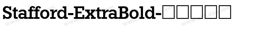 Stafford-ExtraBold字体转换