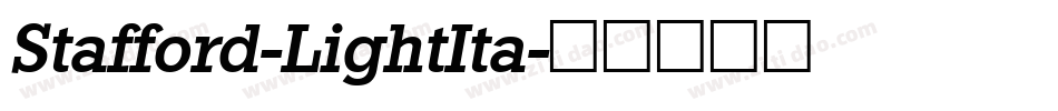 Stafford-LightIta字体转换