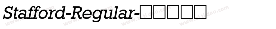Stafford-Regular字体转换
