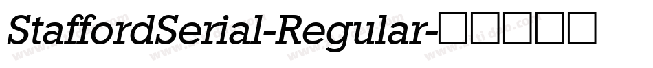StaffordSerial-Regular字体转换