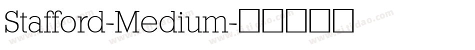 Stafford-Medium字体转换