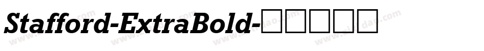 Stafford-ExtraBold字体转换