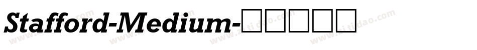 Stafford-Medium字体转换