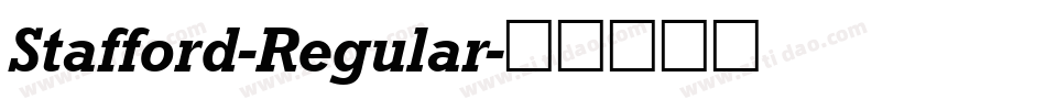 Stafford-Regular字体转换