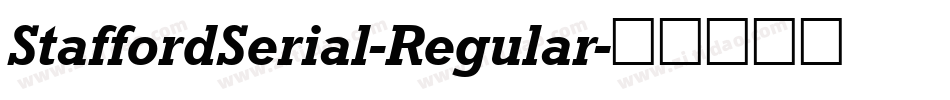 StaffordSerial-Regular字体转换